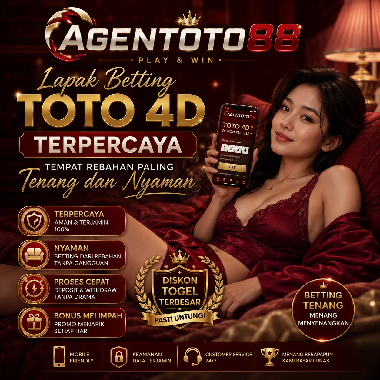 AGENTOTO88 | Lapak Betting Toto 4D Terpercaya, Tempat Rebahan Paling Tenang dan Nyaman